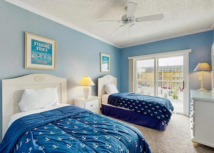 Ocean Block With 2 Balconies Ac Fireplace Laundry & Shared Pool Holiday home Ocean City